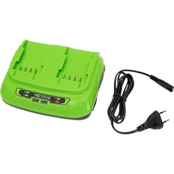 Быстрое зарядное устройство для 2-х аккумуляторов GreenWorks 2938807 - фото 14835577