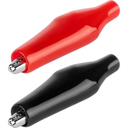 Зажим крокодил TDM ELECTRIC ЗКИ 3А, 40мм, в изоляции, красный/черный - фото 14837134