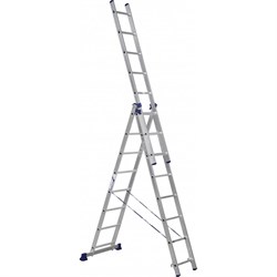 Универсальная алюминиевая трехсекционная лестница Алюмет Серия H3 - фото 14837850
