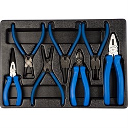 Набор съемников стопорных колец, плоскогубцев и бокорезов KING TONY 9-40207GP - фото 14838481