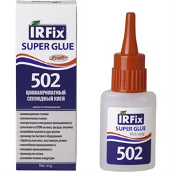 Секундный цианакрилатный клей IRFIX Super Glue 502 - фото 14839072