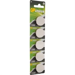 Литиевые дисковые батарейки GP Lithium CR2450 - фото 14839344