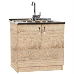 Тумба SANTREK 80*60 цвет дуб сонома (ЛДСП) - фото 14849120