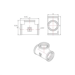 Тройник VALTEC VTr.130.N.0005 - фото 14849911