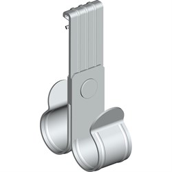 Вертикальный балочный зажим УМС 1-5 мм под трубу, двойной, 25 мм - фото 14853328