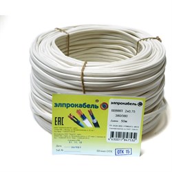 Гибкий плоский провод ШВВП ЭлПроКабель 4630017847532 - фото 14858266