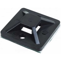 Самоклеящаяся площадка REXANT 20x20 мм, черная - фото 14859267