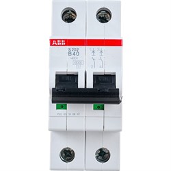 2-полюсный автоматический выключатель ABB S202 B40 - фото 14861443