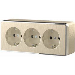 Тройная розетка WERKEL Gallant - фото 14862364