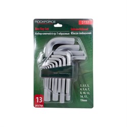 Набор шестигранных ключей ROCKFORCE RF-5137(7864) - фото 14866313