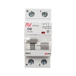 Автоматический выключатель дифференциального тока EKF DVA-6 - фото 14870186