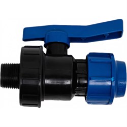 Компрессионный кран для ПЭ труб Lammin Lm34105025020 - фото 14870961