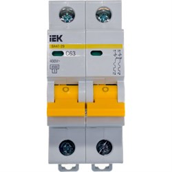 Модульный автомат IEK ВА 47-29 2п C 63А 4.5кА - фото 14874186