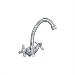 Двуручный смеситель для мойки/умывальника Славен СЛ-ДВ-О11 - фото 14879185