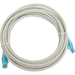 Патч-корд Hyperline PC-LPM-UTP-RJ45-RJ45-C6-5M-LSZH-GY - фото 14879210