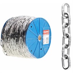 Сварная короткозвенная оцинкованная цепь STARFIX SMP-63695-100 - фото 14882640