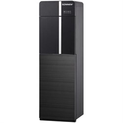 Кулер для воды SONNEN FSE-03BR, напольный, нагрев/охлаждение электронное, НИЖНЯЯ ЗАГРУЗКА, 3 крана, черный, 455754 - фото 14883289