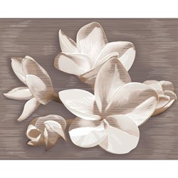 Панно Azori Ceramica 50.5x40.2 см, amati plumeria alba - фото 14889390