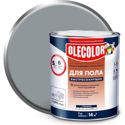 Алкидно-уретановая быстросохнущая эмаль для пола Olecolor 4300009066 - фото 14890480