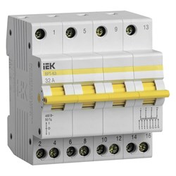 Трехпозиционный выключатель-разъединитель IEK ВРТ-63 - фото 14891794