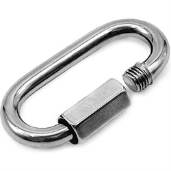 Нержавеющий карабин для соединения цепей KREPFIELD 9077А4КАРАБИН4ММ-1 - фото 14895158