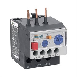 Тепловое реле перегрузки DEKraft РТ03-09-18-0.50A-0.70A - фото 14901825