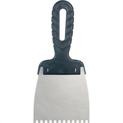 Нержавеющий зубчатый шпатель STAYER 1009-10-04 - фото 14909889