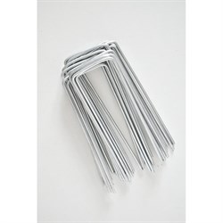 Особопрочные оцинкованные П-образные скобы садовые для агротекстиля ООО "ПРОГРЕССТЛТ" Скобы СКП020 П-образные - фото 14912675