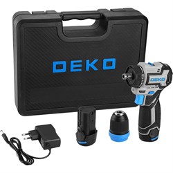 Аккумуляторная бесщеточная компактная дрель шуруповерт DEKO Loner 12V PRO - фото 14913322