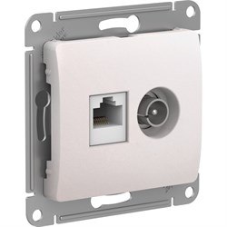 Двойная розетка Systeme Electric Glossa - фото 14915274