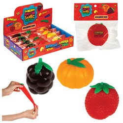 Игрушка-антистресс "КРУТОЙ ЗАМЕС. ЗАЛИПЛЮЩ" СЛАДКИЕ МОИ ФРУКТЫ, 5х6х6 см, ассорти, 1TOY, Т25986 - фото 14917626