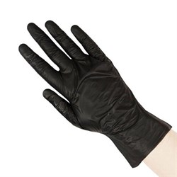 Перчатки одноразовые эластомер TPE, КОМПЛЕКТ 50 пар (100 штук), L (большие), черные, ELEGREEN, ГППVTЭлЧ-L - фото 14919287