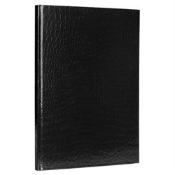 Блокнот БОЛЬШОЙ ФОРМАТ 210х290 мм, А4, 80 л., бумвинил "METALLIC", клетка, блок 5 цв., HATBER, черный, 084774, 80ББ4В1 - фото 14922788