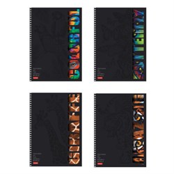 Тетрадь А4 96 л., HATBER, гребень, клетка, матовая ламинация, 3D-лак, "Animals print" (микс), 085842, 96Т4лолВ1гр - фото 14922879