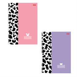 Тетрадь А4 96 л., HATBER, гребень, клетка, матовая ламинация, "Mimimilk" (микс в спайке), 087004, 96Т4лВ1гр - фото 14922881