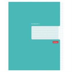 Тетрадь А5 48 л., HATBER скоба, клетка, обложка картон, "Бирюза", 074509, 48Т5В1_27562 - фото 14922907