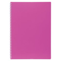 Тетрадь обложка пластик, А4, 80 л., гребень, клетка, HATBER, "LINE NEON" Розовая, 081545, 80Т4В1гр_03033 - фото 14922947