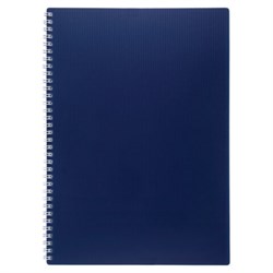 Тетрадь обложка пластик, А4, 80 л., гребень, клетка, HATBER, "VELVET" Синяя, 081562, 80Т4В1гр_01609 - фото 14922950