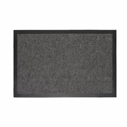 Коврик придверный 50х80 см, СЕРЫЙ, влаго-грязезащитный, 300 г/м2, мелкий рубчик, PRIMILA (ПРИМИЛА) STANDARD, 701019 - фото 14923677