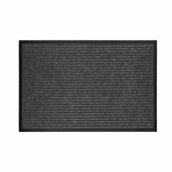 Коврик придверный 50х80 см, СЕРЫЙ, влаго-грязезащитный, 450 г/м2, ребристый, PRIMILA (ПРИМИЛА) EXTRA, 701023 - фото 14923681