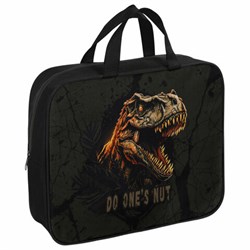 Папка на молнии с ручками BRAUBERG А4, 1 отделение, полиэстер, 80 мм, "Dino attack", 272179 - фото 14924632