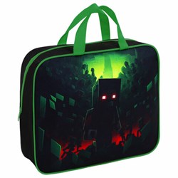 Папка на молнии с ручками BRAUBERG А4, 1 отделение, полиэстер, 80 мм, "Night warrior", 272183 - фото 14924634