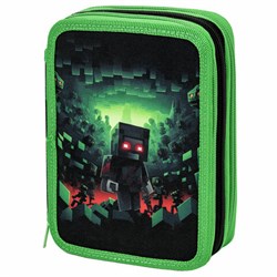 Пенал BRAUBERG, 3 отделения, полиэстер, 21х14 см, "Night warrior", 272333 - фото 14924644