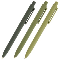 Ручка шариковая автоматическая BRUNO VISCONTI "SoftClick Verde", СИНЯЯ, корпус ассорти, 0,5 мм, 20-0403 - фото 14925305