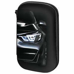 Пенал BRAUBERG KIDS большой удобный с откидной планкой, EVA, 22х15х4 см, "Dark car", 273508 - фото 14927340