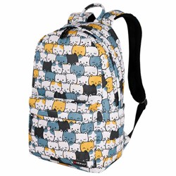 Рюкзак HEIKKI DREAM (ХЕЙКИ) универсальный, c карманом для ноутбука, эргономичный, "Cute Cats", 42х26х14 см, 273849 - фото 14927441