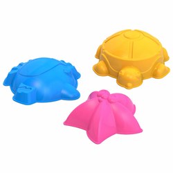 Формочки для песка "Морские", набор 3 шт., размер единицы 8x8x9 см, НОРДПЛАСТ, 29 - фото 14931705