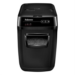 Уничтожитель (шредер) FELLOWES AUTOMAX 200C, 4 уровень секретности, фрагменты 4х38 мм, 200 листов, корзина 32 литра, FS-465, FS-46536 - фото 14940134