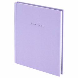 Блокнот МАЛЫЙ ФОРМАТ 110х147 мм, А6, 80 л., твердый, клетка, BRAUBERG "Minimal", сиреневый, 116448 - фото 14945163