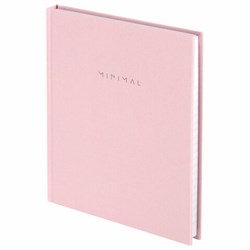 Блокнот МАЛЫЙ ФОРМАТ 110х147 мм, А6, 80 л., твердый, клетка, BRAUBERG "Minimal", розовый, 116449 - фото 14945164